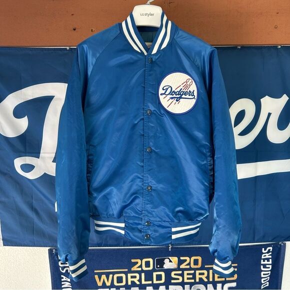 Dodgers Vintage Chalk Line Satin Jacket size Medium - Picture 1 of 9